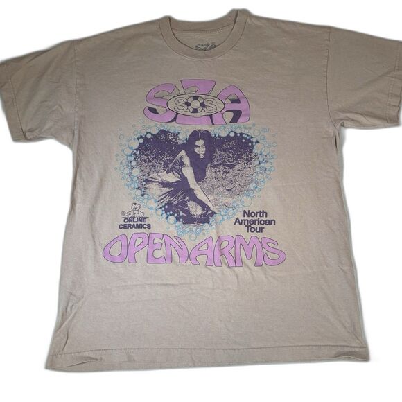 Online Ceramics SZA SOS Concert Tour Shirt Size XL Diving Board Ocean Streetwear - Picture 1 of 9